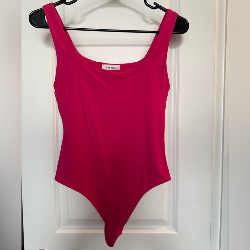 Aritzia Babaton Fuchsia Bodysuit